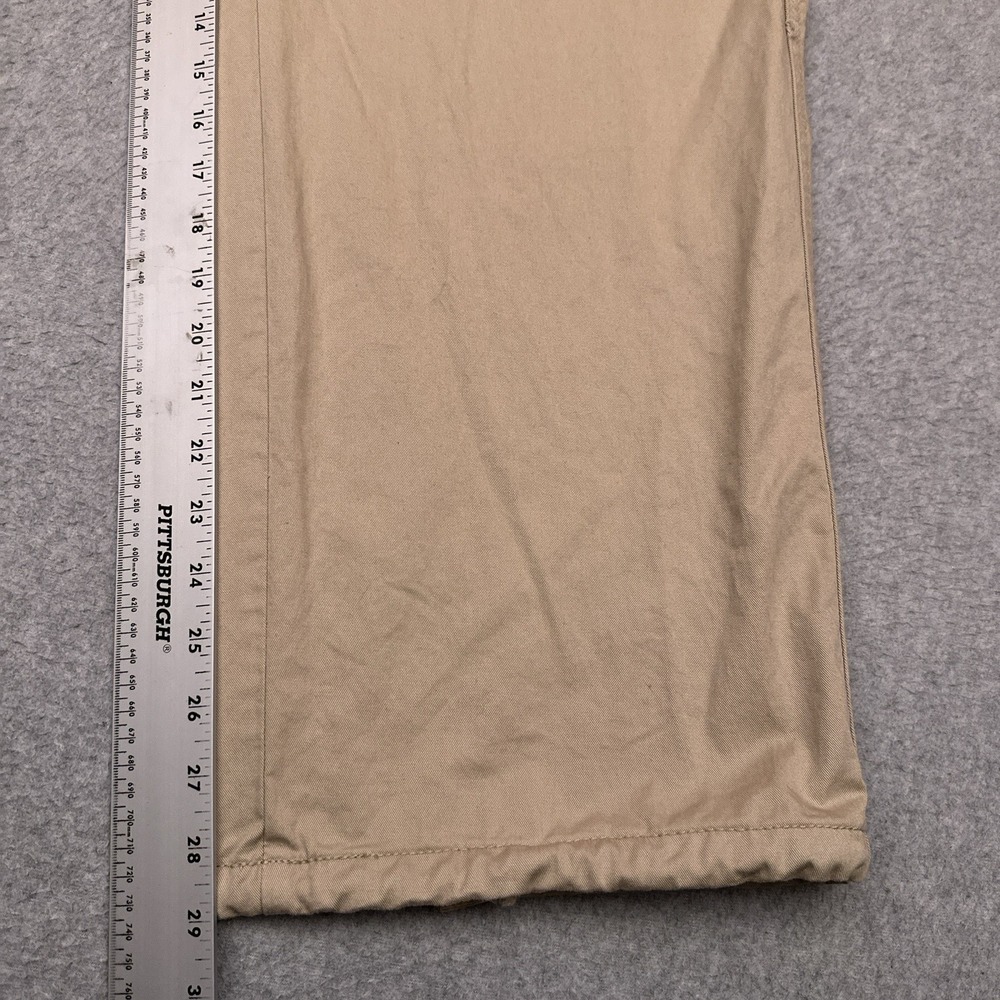 Levi's '94‎ Baggy Cargo Wide Leg Pants Women's 31 (33x29) Khaki Tie Hem Skater - Picture 4 of 12
